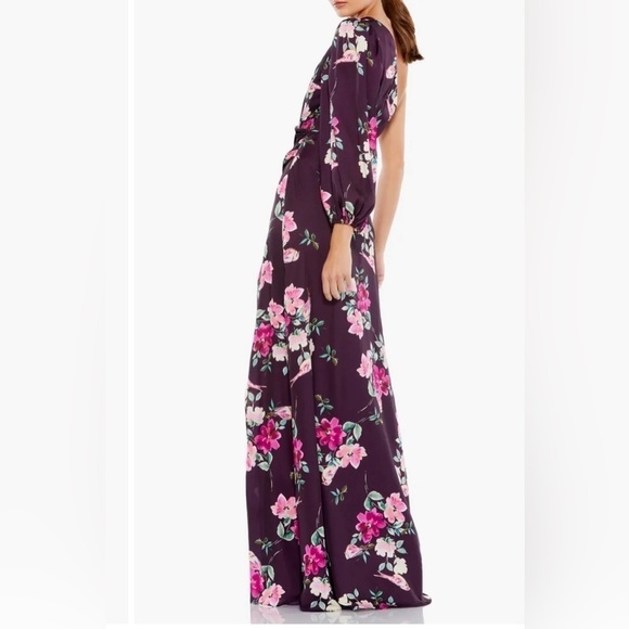 Mac Duggal Floral One-Shoulder Gown size XS or a 2 NEW $398 - Picture 3 of 11